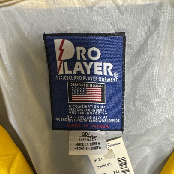 Vintage Pro Player WVU Mountaineers‎ Jacket Large Windbreaker Outdoors Football - Picture 7 of 12